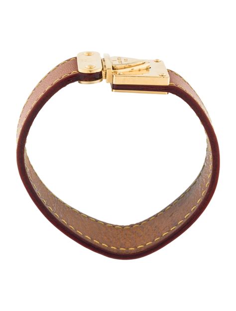 lv leather bracelet women